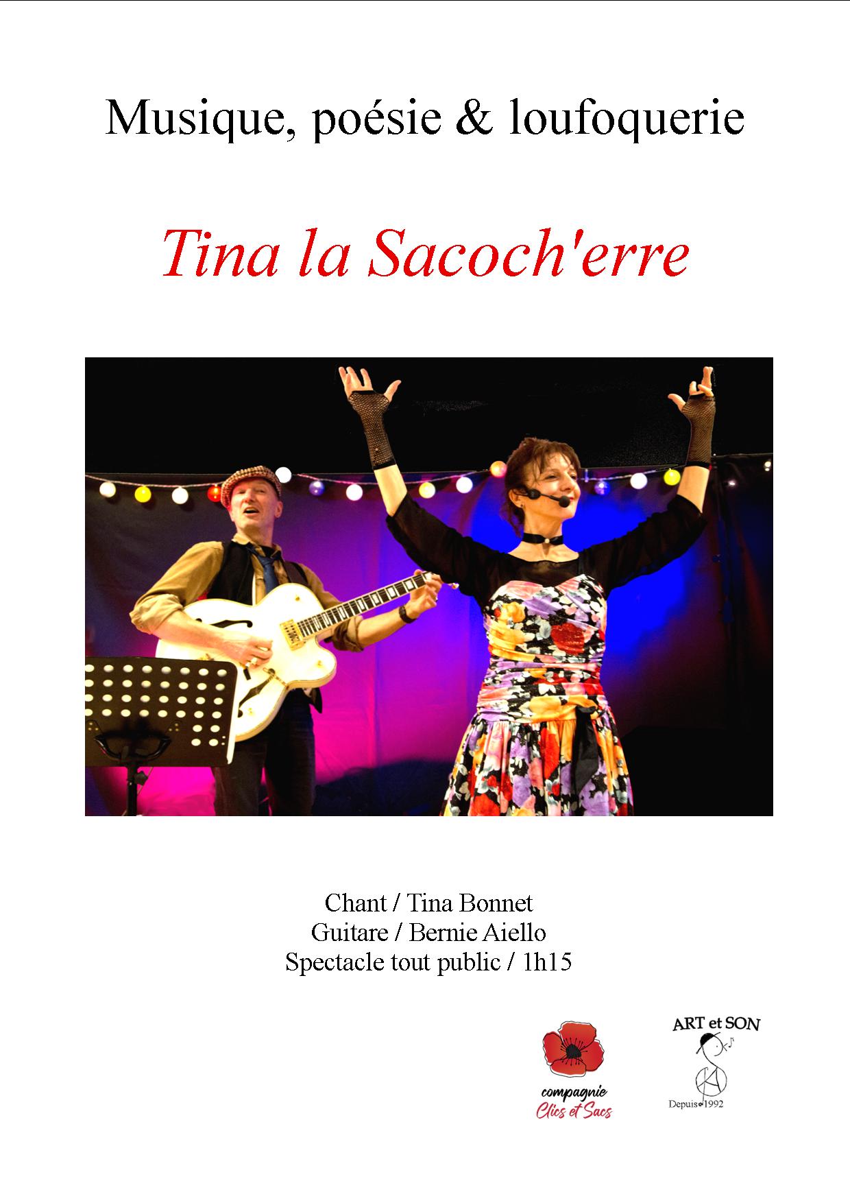 Flyer pour mail Tina R avec photo flamenco et texte Frehel A4